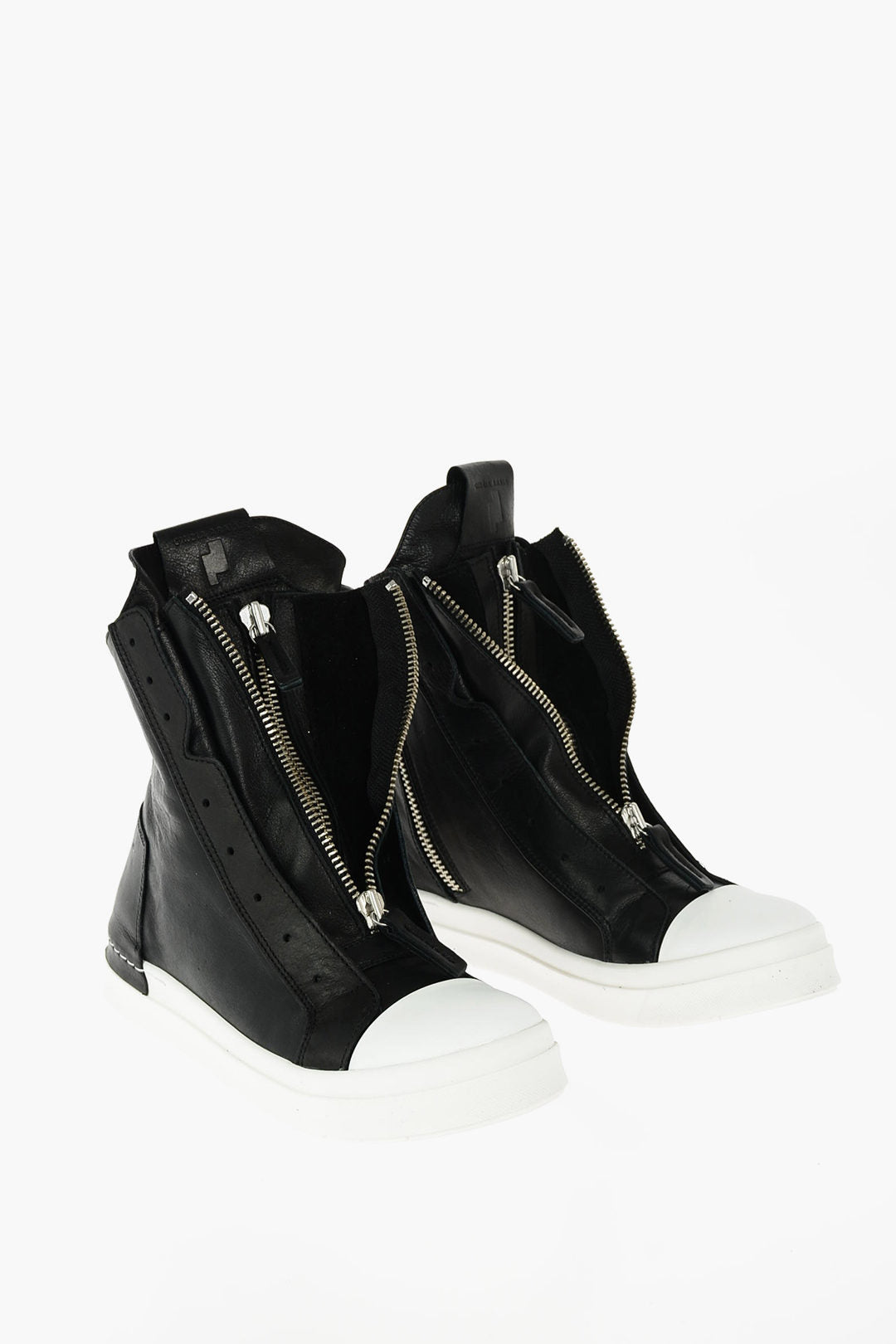 Cinzia Araia – leather SKIN high top sneakers with zip – Men