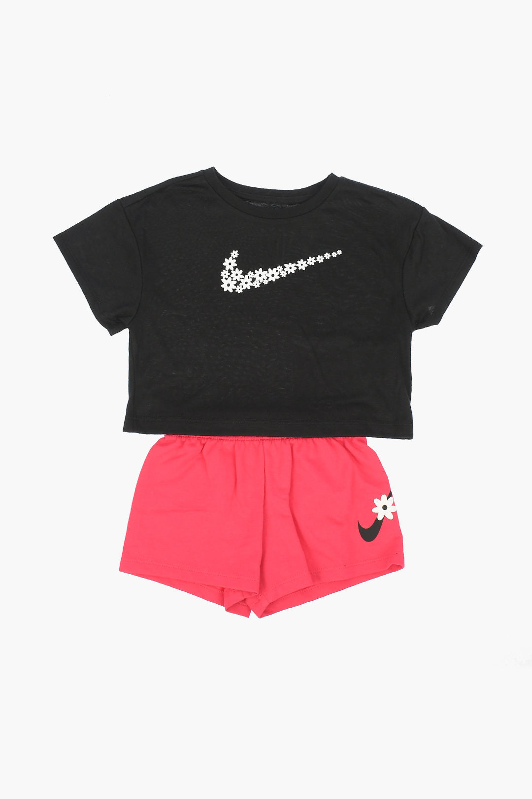 nike shorts and crop top set