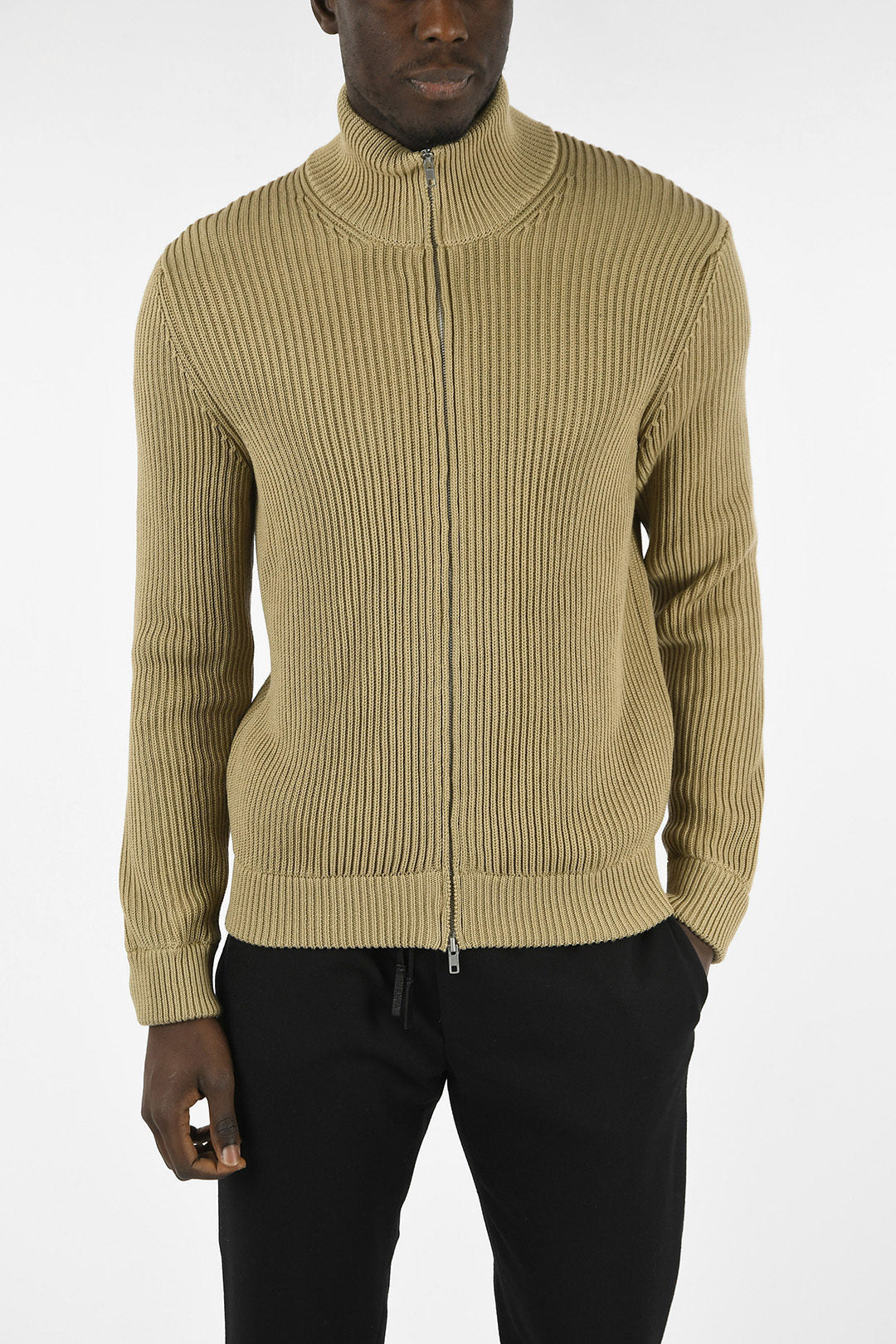 Maison Margiela – MM14 Turtleneck Full Zip Sweater – Men – Glamood