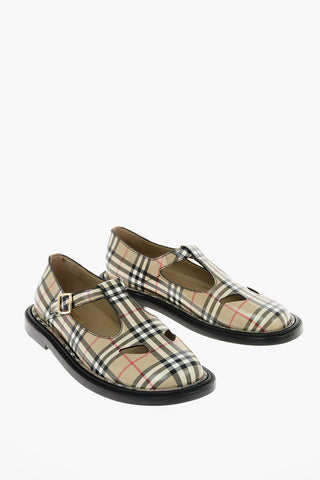 vintage check leather HANNIE Sandals
