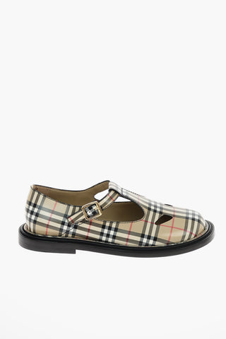 vintage check leather HANNIE Sandals
