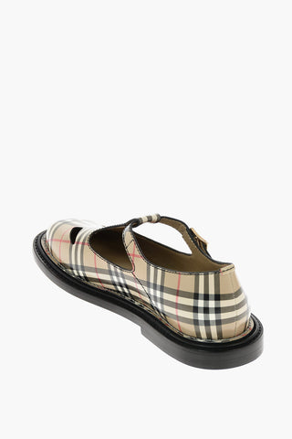 vintage check leather HANNIE Sandals
