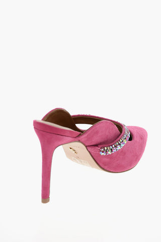 Mules DUKE in pelle scamosciata Point toe 10cm