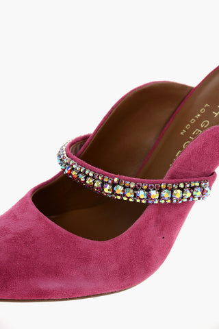 Mules DUKE in pelle scamosciata Point toe 10cm