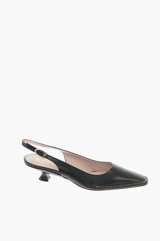 4.5 cm leather Slingback pumps