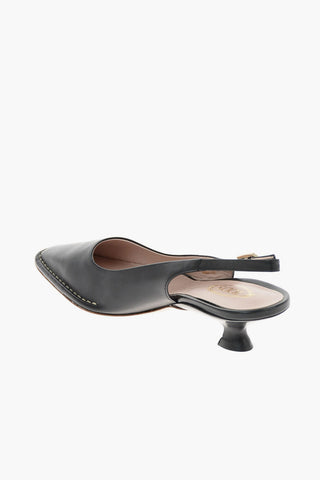 4.5 cm leather Slingback pumps