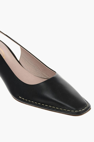 4.5 cm leather Slingback pumps