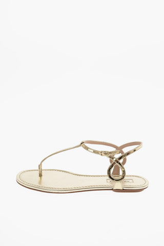 patent leather ALMOST BARE thong sandals