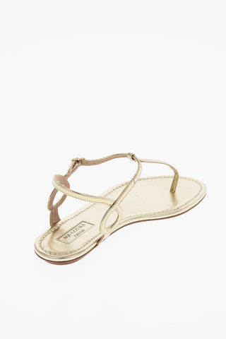patent leather ALMOST BARE thong sandals