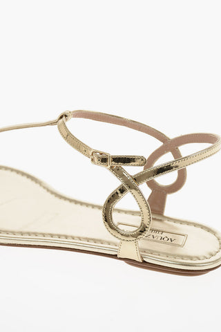 patent leather ALMOST BARE thong sandals