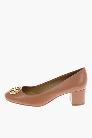 5cm leather CHELSEA Chunky Heel Pumps