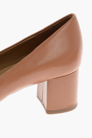 5cm leather CHELSEA Chunky Heel Pumps