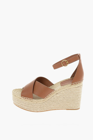 10.5 cm leather SELBY Wedge espadrilles
