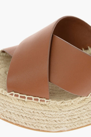 10.5 cm leather SELBY Wedge espadrilles