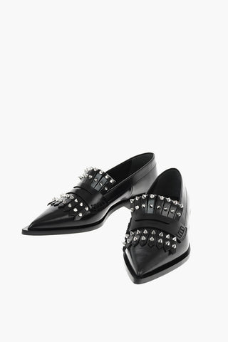 leather studded WATSON Point Toe loafers