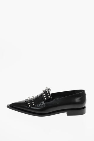 leather studded WATSON Point Toe loafers