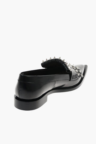 leather studded WATSON Point Toe loafers