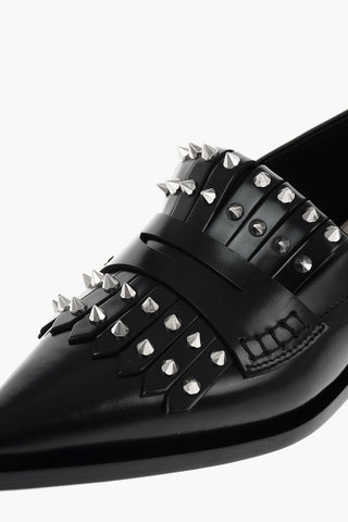 leather studded WATSON Point Toe loafers