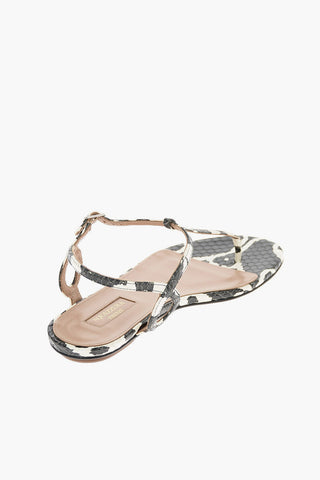 snake skin ALMOST BARE thong sandals