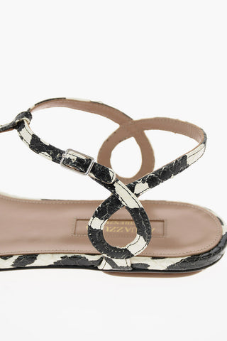 snake skin ALMOST BARE thong sandals