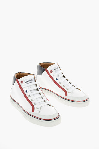 leather High-top Sneakers