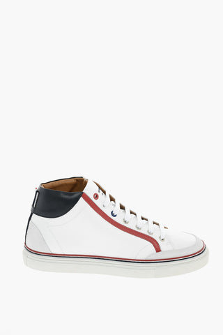 leather High-top Sneakers