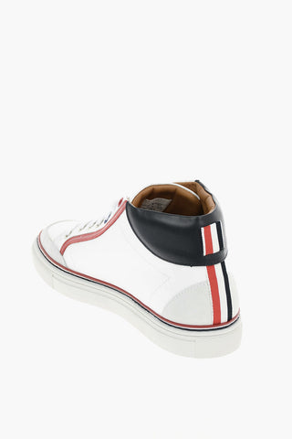 leather High-top Sneakers