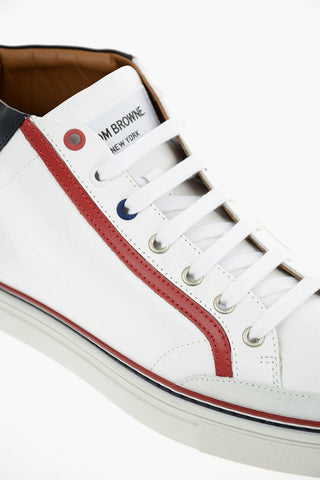 leather High-top Sneakers