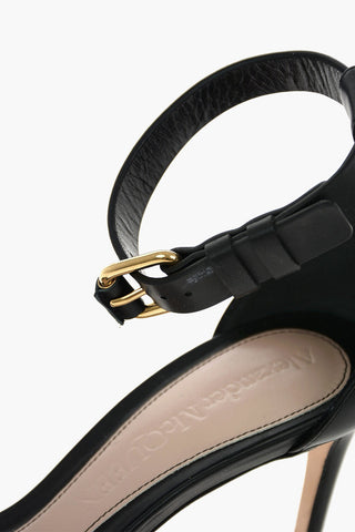 6.5cm leather Ankle-strap sandals