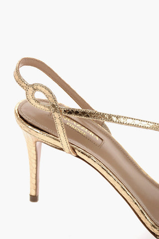8cm leather SERPENTINE Sandals