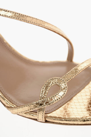 8cm leather SERPENTINE Sandals