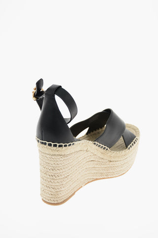 9cm leather SELBY Wedge espadrilles