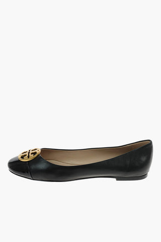 leather Ballet flats