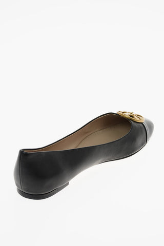 leather Ballet flats