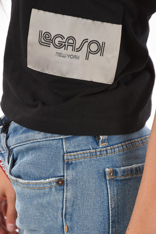 T-Shirt Girocollo con Patch