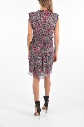 Floral Printed OAXOLI Drawstring Dress