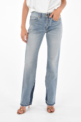 Frayed Hem Bootcut Jeans