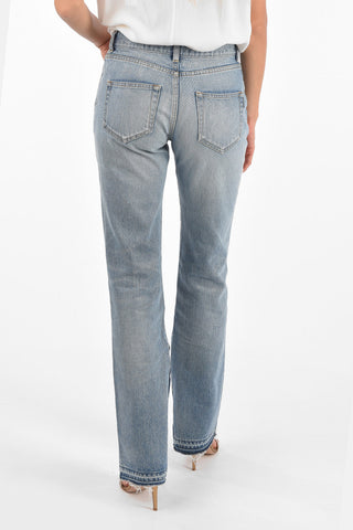Frayed Hem Bootcut Jeans