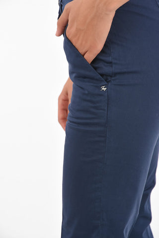 Cuffed Hem Cropped Pants