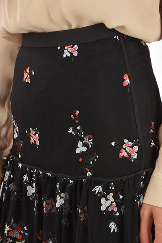 embroidered floral LOVE DITSIE circle skirt