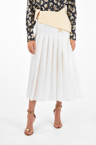 2 1952 high-rise waist midi wrap skirt