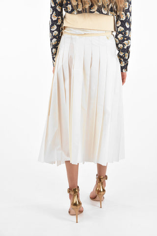 2 1952 high-rise waist midi wrap skirt