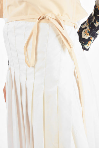 2 1952 high-rise waist midi wrap skirt