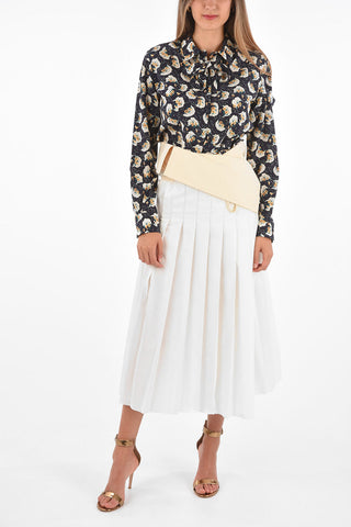 2 1952 high-rise waist midi wrap skirt