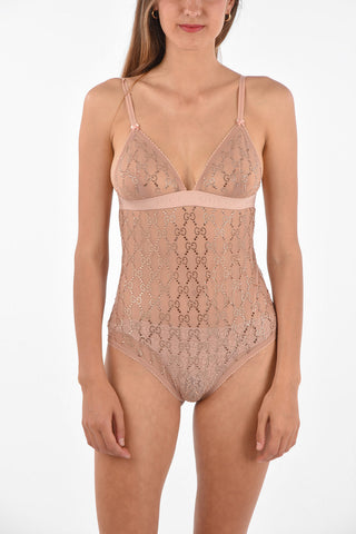 Rhinestone Embellished Sheer Body