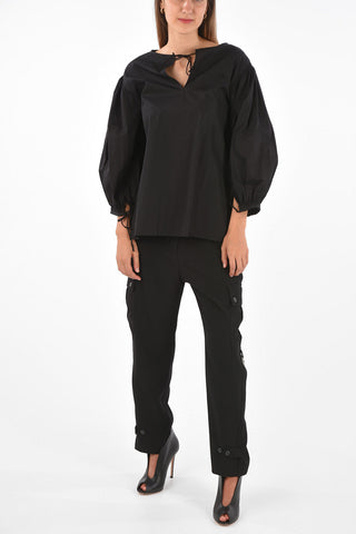 Leg-Of-Mutton Sleeve Blouse