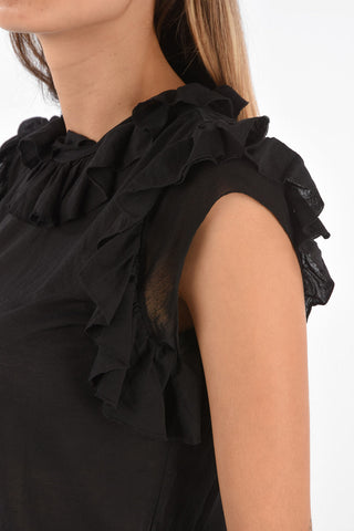 Sleeveless Draped Top