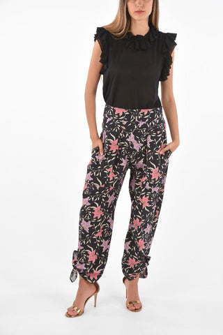 Printed Bow Ankle GAVIAO Pants