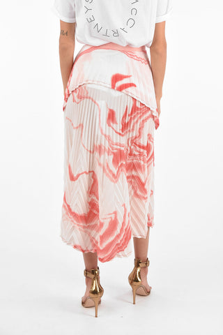 Draped ZEBRA MUD Accordion Skirt