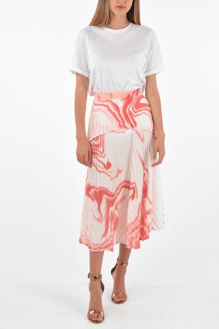 Draped ZEBRA MUD Accordion Skirt